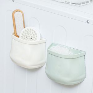 YTRYTWE Plastic ic Storage Box Cute Multi-Purpose Wall Hanging Storage Box Creative Space Saver Kitchen Storage Rack Kitchen Use