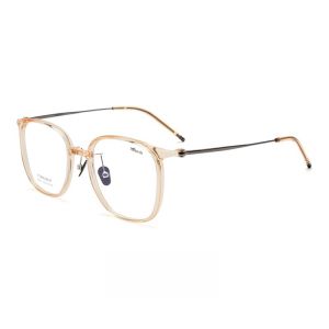 FIRADA Fashion Ultra Light Eyeglasses Retro Square Titanium Transparent Glasses Prescription Eyewear Frame For Men Women L9103Y