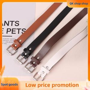 ✨QK shop✨ 1Pc 100CM Leather Belt Fashion Waist Belts Metal Buckle Waistband Pants Decorative Belt Clothing Accesories