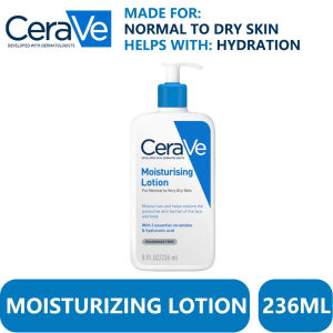 CeraVe Moisturising Lotion 473ml 3 Essential Ceramides + Hyaluronic Acid Fragrance-Free Non-Greasy Body & Face Lotion for Normal to Very Dry Skin
