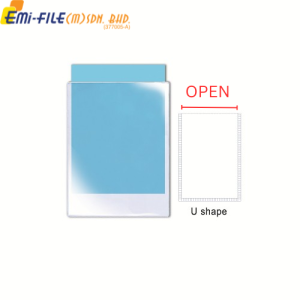 EMI Transparent PVC Holder File ( L Shape / U Shape / C Shape ) (Price For 1 PCS)