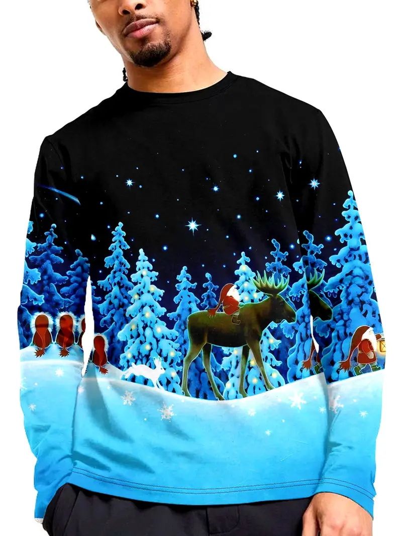 [Local Stock] F1 Halloween Christmas Men's 3D Print Merry Christmas ...
