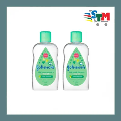 Johnsons Aloevera & Vitamin E. Baby Oil 125ml by 2s (Green)