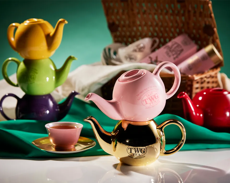 TWG Tea | Design Orchid Teapot in Ceramic in Sea Green | Lazada