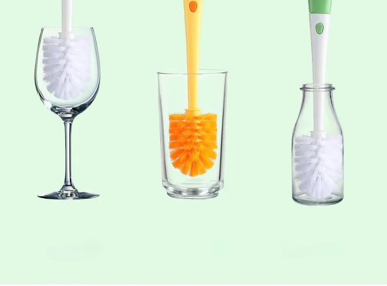 Glass & Water Bottle Brush Cleaner Set - Long Handle With Removable Head, Cleans Bottles, Straws, Cup Crevices - View #14