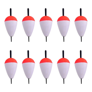 10Pcs Hard Foam Float Buoys Bobber Fishing Stick Float Fishing Tackle Sea Rock Fishing Striking Float Easy to Use