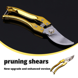 Pruning Shear Cutter High Carbon SK5 Home Gardening Plant Scissor Branch Pruner Hand Tool Pruning Shears Flower Fruit Tree Garden Shears Stainless Steel Garden Scissors Trimming Gardening