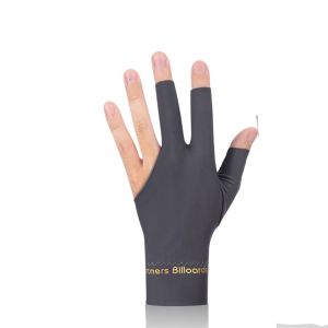 MIA ระบายอากาศได้ดี มืออาชีพ อุปกรณ์บิลเลียด มือซ้าย ถุงมือสามนิ้ว ไม่ลื่น ถุงมือแยกนิ้ว ถุงมือบิลเลียด ถุงมือสามนิ้ว ถุงมือคิวบิลเลียด