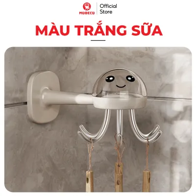 Móc Dán Treo Đồ Bếp Đa Năng MODECO - Móc Treo Vá Muỗng Thìa Xoay 360° Siêu Tiện Lợi - Keo Siêu Dầy Chịu Lực Mạnh Mẽ