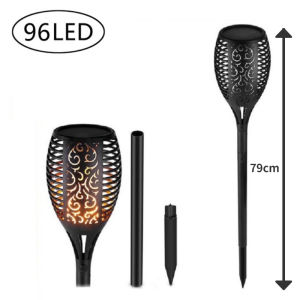 Solar Flame Lamp Outdoor Waterproof Christmas Decoration for Yard