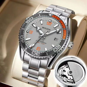 Automatic Hollow Movement Watch Mens Luminous Calendar Bilateral Butterfly Clasp Waterproof