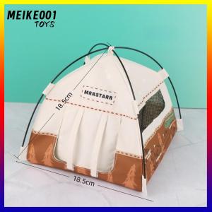 MEIKE001 เต็นท์กลางแจ้งจำลองขนาดเล็ก1เซ็ตอุปกรณ์ตกแต่งแบบทำมืออุปกรณ์เสริมสำหรับถ่ายรูปจำลองบ้านตุ๊กตาขนาด1:12