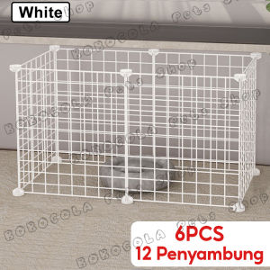 1 Set Kandang Kucing Tingkat 4 Pagar Kucing Tinggi Kandang Hewan Diy