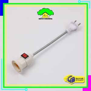 MI-C1354 Fitting Lampu Gantung Kabel E27 Fleksible Saklar On Off Lampu Colok Flexible Lampu Tidur