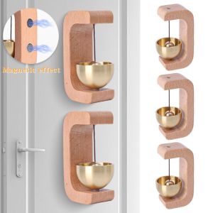 2pcs Dopamine Wood Wind Chimes Japanese Style Hanging Loud Doorbell Vintage Magnet Decorative Door Bell Entrance Opening Door Doorbell Guest Wind Chime Housewarming Gift