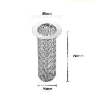 Bathroom Sink Drain Strainer Stainless Steel Floor DrainFilter Mesh Basket Filter Hair Trap Anti-Clog Slag Strainer