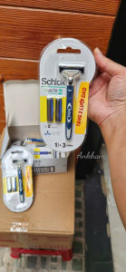 Dao cạo râu 2 lưỡi Schick Exacta II Sensitive (tặng kèm 2 lưỡi trong vỉ)