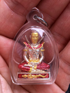 Pendant Khun Paen Mini 3D Statuette (Charming Attraction & Victory) Thai Amulet Kruba Kampeng 立体坤平将军佛牌