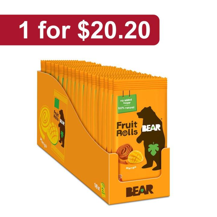 Bear Fruit Rolls Mango 18x20g = 1 For 20.20 Lazada Singapore