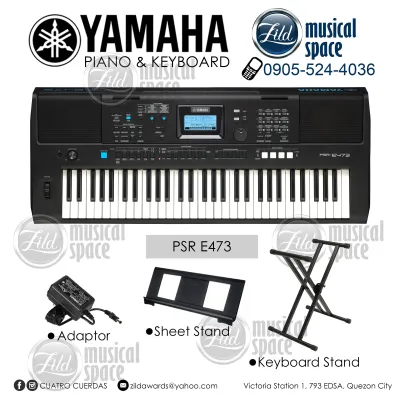 Yamaha PSR E473 with Original Adaptor 61-Keys Portable Keyboard