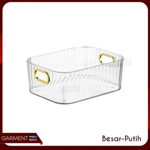 Storage Box Acrylic Kotak Penyimpanan Skincare Kosmetik Organizer Lemari Pakaian Transparan Estetik