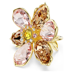 Swarovski 100% S925 Sterling Silver Idyllia Mixed Cut Colorful "Flower" Gemstone Ring Womens Fashion Ring Valentines Day Gift (JZ-5534098774552)
