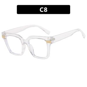 JN IMPRESSION Fashion Square Large Oval Frame 2025 New Anti-blue Light Glasses European and American Ins Female Concave Shape Glasses