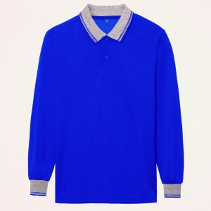 Polo Shirt Lengan Panjang / Kaos Polo Kerah Wangki / Kaos Kerah Polos / Atasan Seragaman