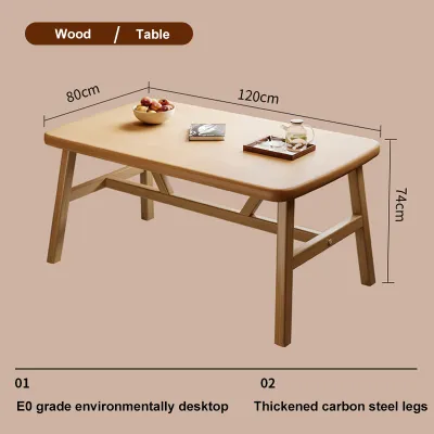 Dining Table Kitchen Table And Chair Set 4/6 Seaters Restaurant Table Coffee Table DeskOffice Table Nordic Solid Wood