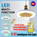 Ceiling Fan And Light 2 In1 With Remote Control Small Mini Ceiling Fan Semi Flush Mount For House. 