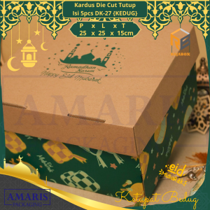 DK-27 Kardus Die Cut Kotak Kue Ulang Tahun Kecil Isi 5 Pcs Amaris