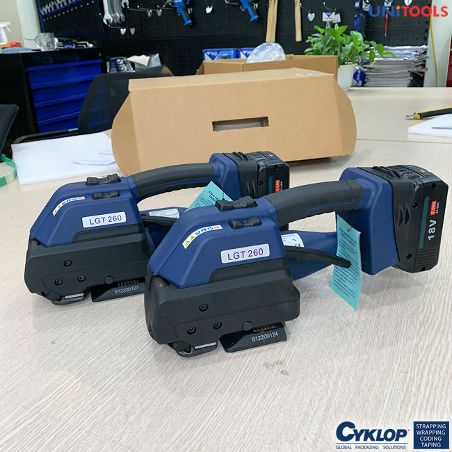 Máy đóng đai nhựa dùng pin, hàn nhiệt loại cầm tay Cyklop Germany mã ...