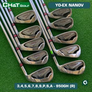 Bộ gậy golf sắt 10 cây Yonex Nanov 3456789PSA Flex R nhập khẩu nhật