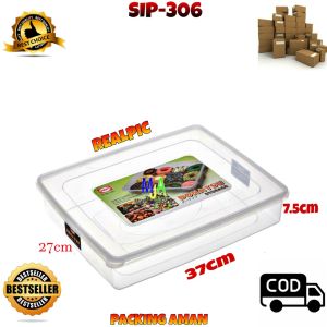 (BISA COD) PROMO Shinpo Donatsu SIP-306 Kotak Donat Tempat Roti Wadah Kue Sealware Segi