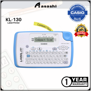 Casio KL-130 Label Printer / Casio Label It KL-120 18mm 2-Line Compact Label Printer (1 years warranty)