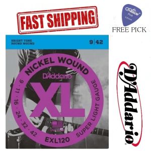 (FAST DELIVERY) DAddario EXL 120 Nickel Wound Electric Guitar Strings Tali Gitar Elektrik