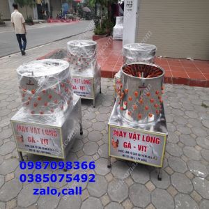 Máy vặt lông gàvịt làm bằng INOX 304 tặng kèm 10 núm vặt cao su non