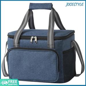 Insulated Lunch Bag Top-Handle Portable Lunch Box with Adjustable Strap Lunch Cooler Tote for Work Outdoor Picnic Trips