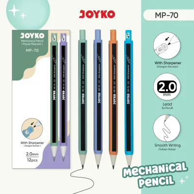 JOYKO Pensil Mekanik 1 Pack MP-70 2.0mm Isi 12 Pcs