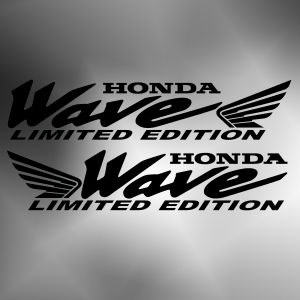 Honda Wave Limited Edition High Quality Cutout Sticker 12 inches length Left & Right Design
