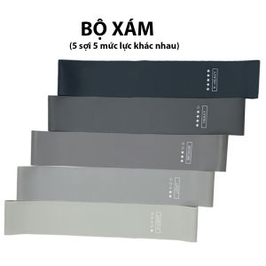 Bộ dây theraband cao su đàn hồi kháng lực tập thể thao tập gym yoga đa năng