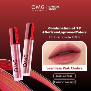 OMG Oh My Glam Lipcream Ombre Coffee / Best Edition | Paket OMG Ombre Bundle 2pcs