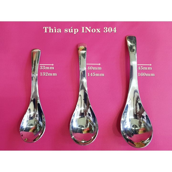 Thìa (muỗng) súp inox nhập khẩu thìa phở inox xịn | Lazada.vn