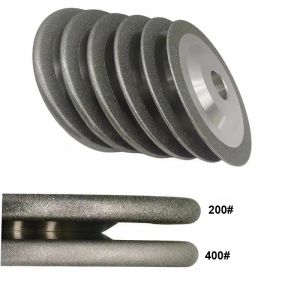 Hanson8 Arc CBN Grinding Wheel HSS Tap Slotted Grinding Wheel Grinding Tool Disc 100mm 125mm 150mm R0.75 R1.0 R1.5 R2.0 R 2.5 R3.0 2Z5B1