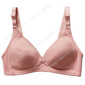 Áo lót bầu cho con bú không đệm mút cotton mềm mại