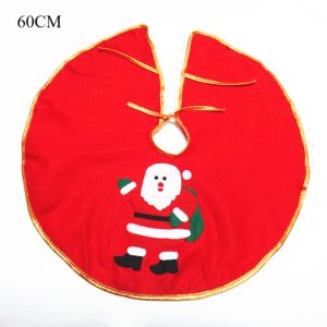 90cm Cartoon Christmas Tree Skirt Crafts Tree Surround Base Set Merry Christmas Decorations for Home Xmas Ornaments