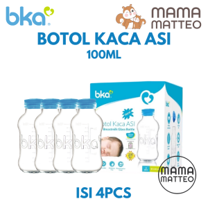 BKA Botol Kaca ASI 100ml / Botol Wadah Tempat Penyimpanan ASI Kaca / BKA BANDUNG