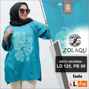 KAOS ZOLAQU TERBARU 2024 BAJU WANITA LENGAN PANJANG ATASAN JUMBO OVERSIZE OFFICIAL STORE AGEN RESMI