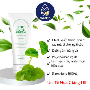 Sữa rửa mặt trắng da MEDB Hàn Quốc kết hợp chiết suất thiên nhiên 180ml phù hợp mọi loại da