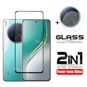 Tecno Camon 40 Premier 5G 2 in 1 Screen Protector+ Protector Full Cover Full Glue Tecno Camon 40Premier Camon40Premier Tempered Glass Film Protection With Camera Protection